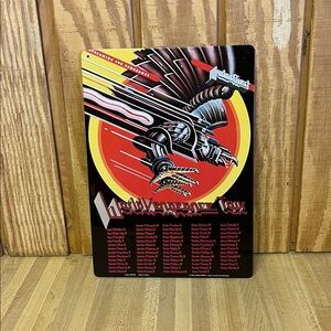 JUDAS PRIEST WORLD VENGEANCE TOUR TIN SIGN / WALL ART /
2006 BRAVADO